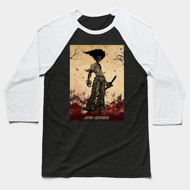 Afro Samurai Baseball T-Shirt by lazymost